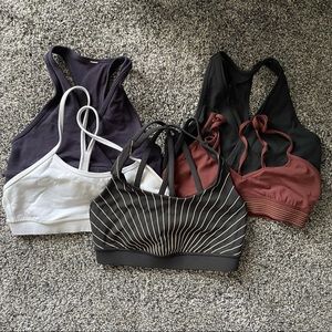Bundle of Lululemon Sports Bras (five total)